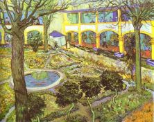 Haga click para ver la imagen ampliada 1889 la cour de l'haïpital d'arles.jpg